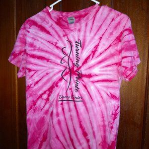 PINK TIE DYE T-SHIRT - Small // Candy Swirl Dance Ballet Tee Shirt